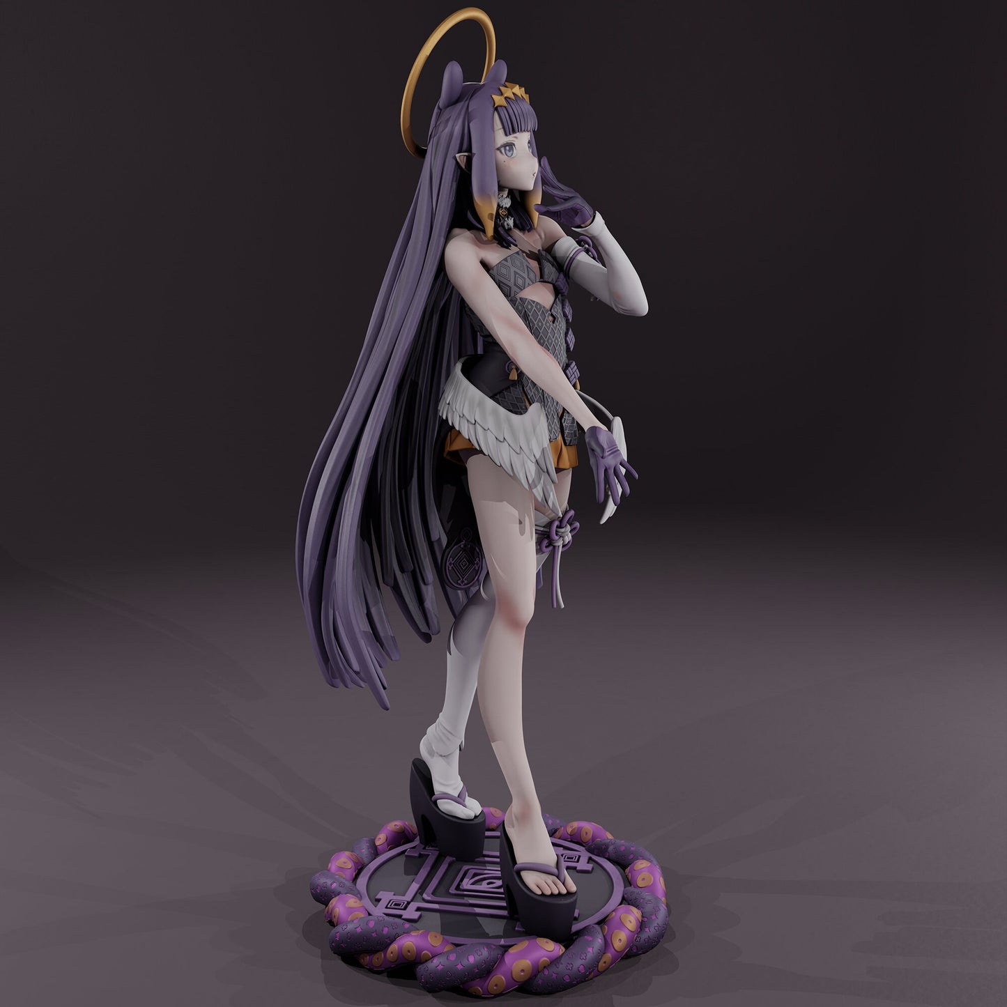 Ninomae Ina'Nis Hololive VTuber - Collectible Statue  - Décor for your home - 3d Resin Print - Painted or Custom Gift~!