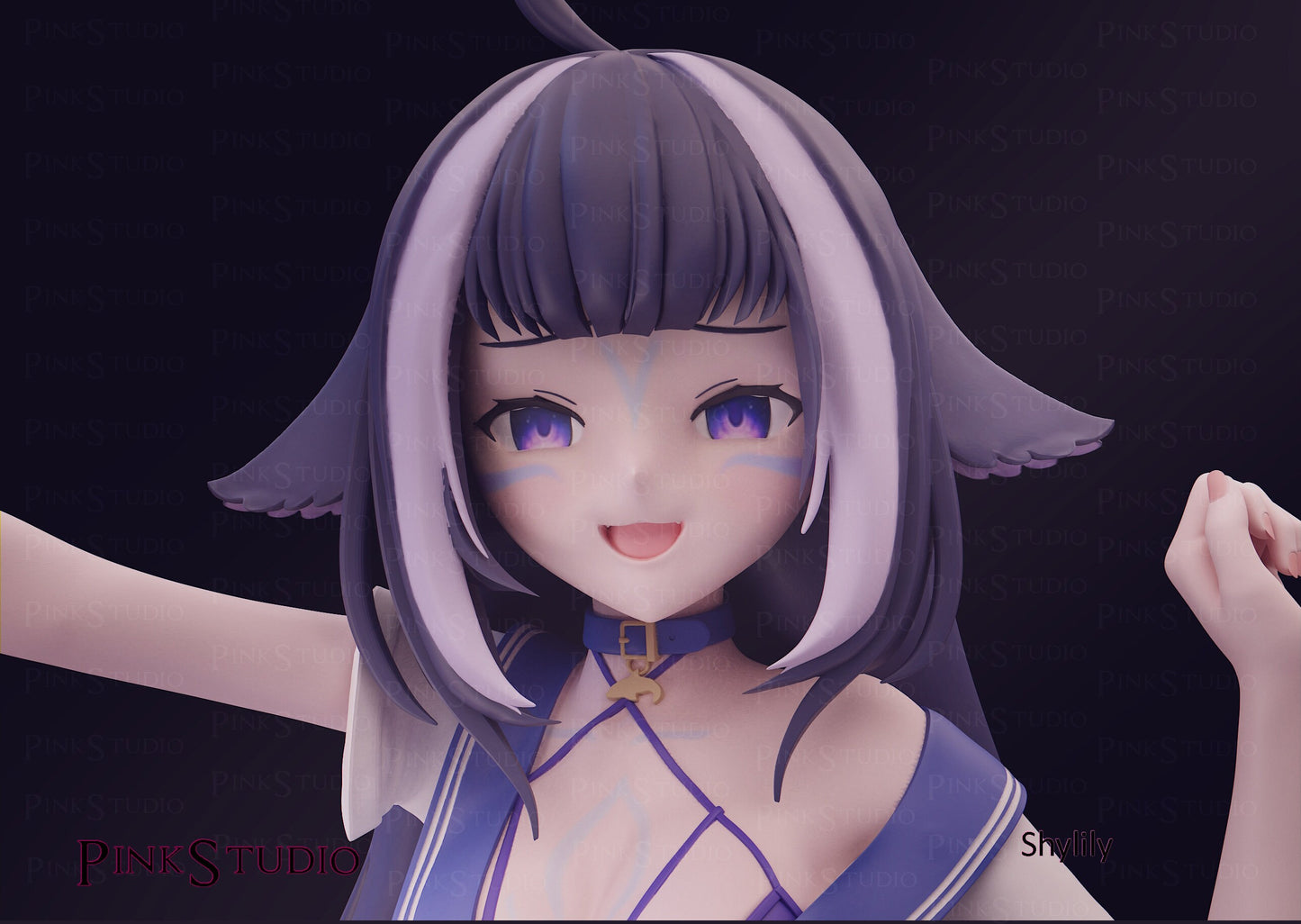 Shilily Waifu Statue Hololive VTuber - Collectible Statue  - Décor for your home - 3d Resin Print - Painted or Custom Gift~!