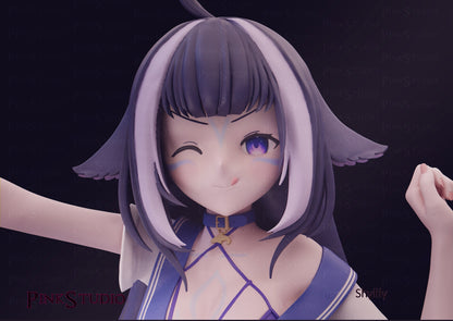 Shilily Waifu Statue Hololive VTuber - Collectible Statue  - Décor for your home - 3d Resin Print - Painted or Custom Gift~!