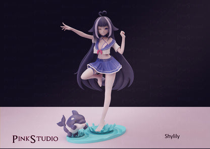 Shilily Waifu Statue Hololive VTuber - Collectible Statue  - Décor for your home - 3d Resin Print - Painted or Custom Gift~!