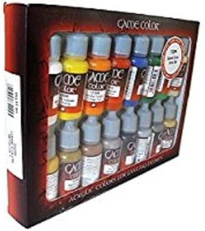 Acylicos Vallejo - Acrylic 16 Colors for Fantasy Figures 17ml bottles - Perfect for DIY hobby project - Acrylic Paint for Statues