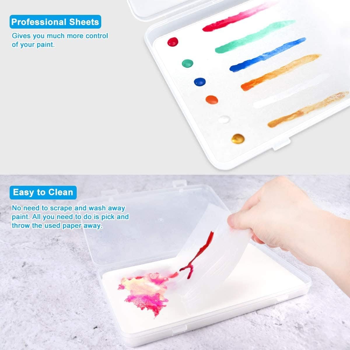 Wet Palette Paint Palette for Acrylic Paints Miniatures Paint Pallet Pigment Palette Model Paint Keeps Your Paint Wet for Longer