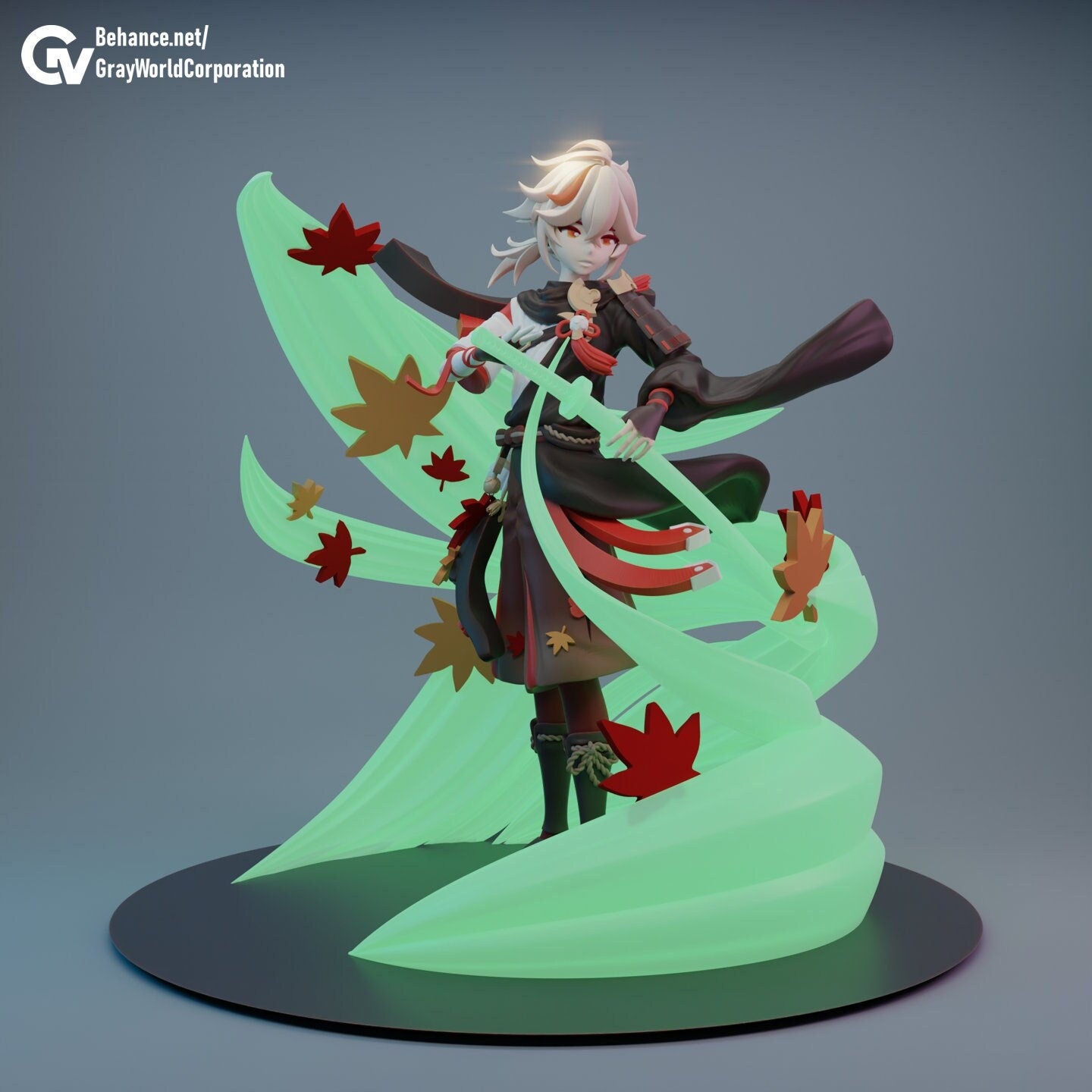 Kaedehara Kazuha from Genshin Impact - Collectible 3d statues - Home Decor - Custom Gift and Painted Versions Available!