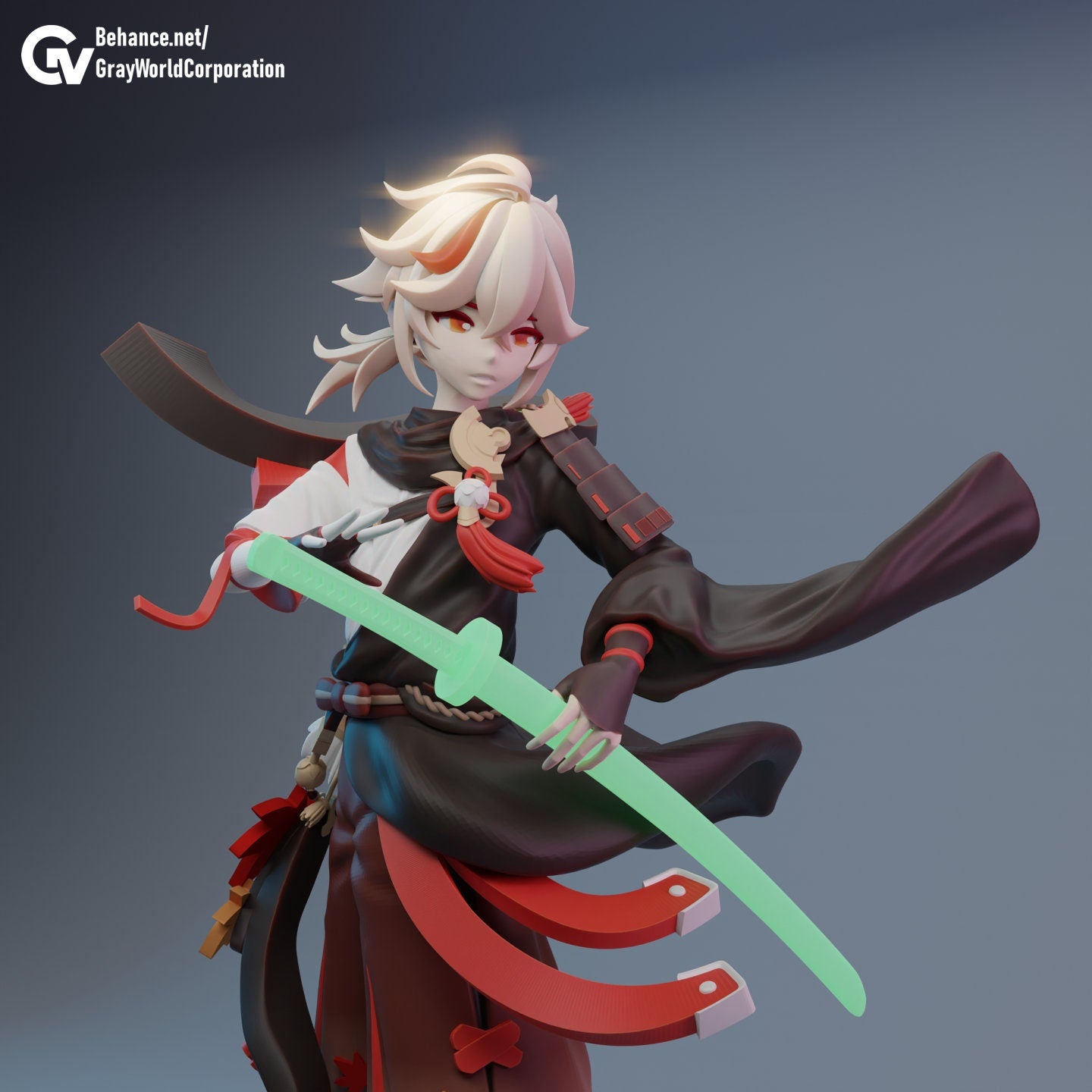 Kaedehara Kazuha from Genshin Impact - Collectible 3d statues - Home Decor - Custom Gift and Painted Versions Available!