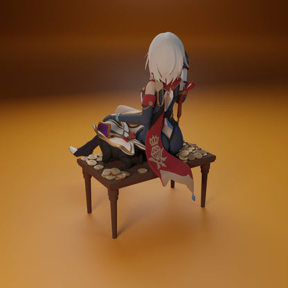 Topaz From Honkai Star Rail  - Collectible 3d printed statues - For Home Decor - Custom Gift and Painted Versions Available!