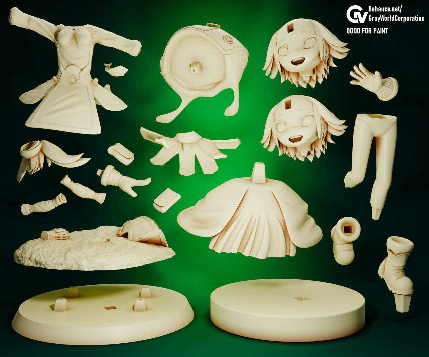 Prushka from Made in Abyss -Retsujitsu No Ougonkyou - The Golden City of Scorching Sun - Collectible Statue - Home Decor - DIY or PAINTED!