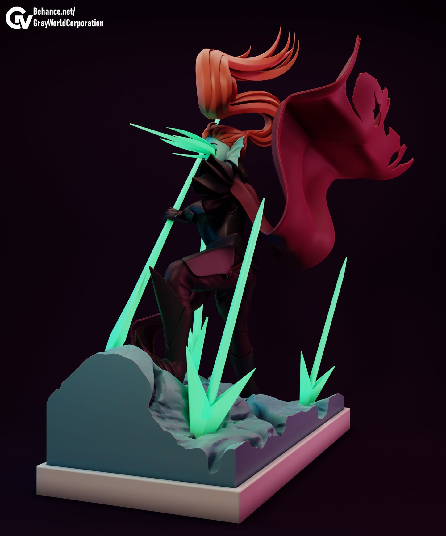 Undyne from Undertale - Collectible 3d printed statues - Perfect for Home Decor - Custom Gift and Painted Version Available!