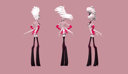 Angel from Hazbin Hotel - Collectible 3d printed statues - Perfect for Home Decor - Custom Gift and Painted Versions Available