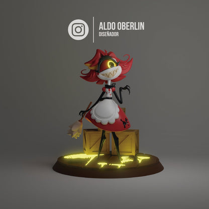 Niffty from Hazbin Hotel - Collectible 3d printed statues - Perfect for Home Decor - Custom Gift and Painted Versions Available