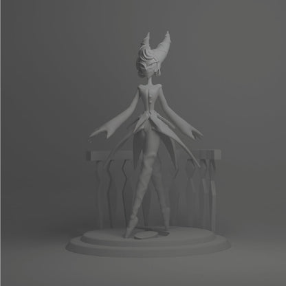 Carmila from Hazbin Hotel - Collectible 3d printed statues - Perfect for Home Decor - DIY and Painted Versions Available