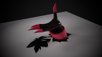 Alastor Hand for Holding your Keys, contacts or other small things from Hazbin Hotel -Perfect for Home Decor - DIY and Painted Versions