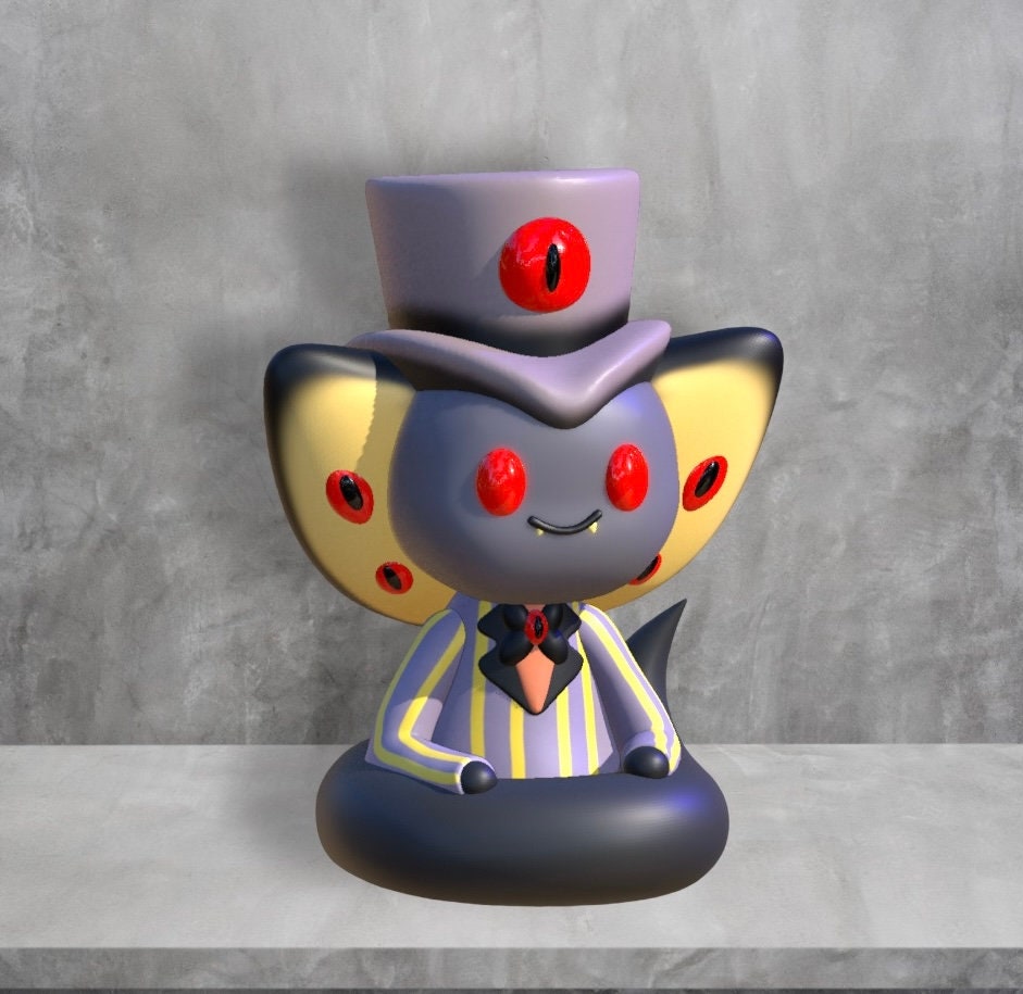 Sir Pentius Chibi Kawai Version from Hazbin Hotel - Collectible 3d printed statues - Perfect for Home Decor - DIY and Painted Versions