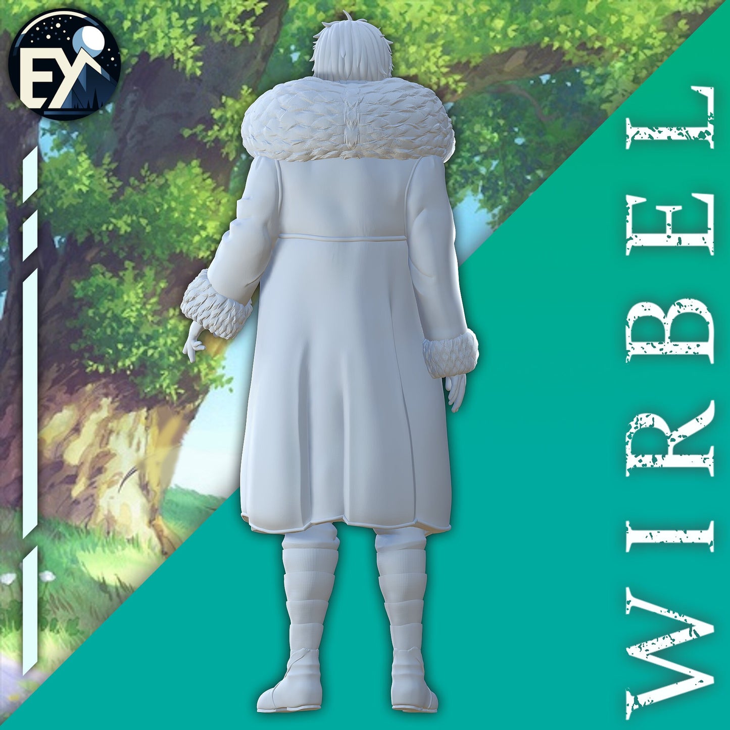 Wirbel from Frieren : Beyond Journey's End - Collectible 3d printed statues - Perfect for Home Decor - DIY and Painted Versions