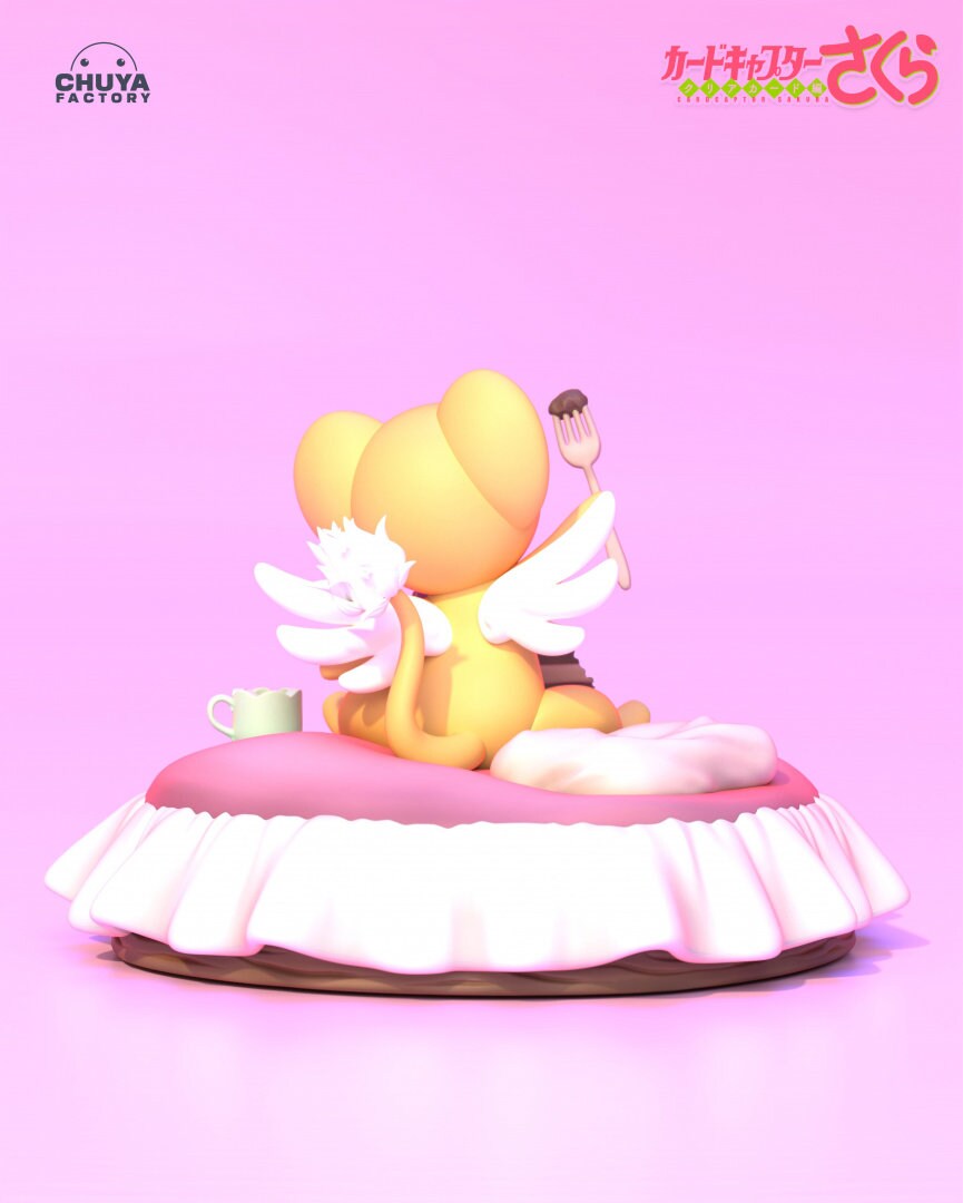 Kero Cake Eater from Sakura Card Captor Collectible 3d printed statues - Perfect for Home Decor - Custom Gift and Painted Versions Available