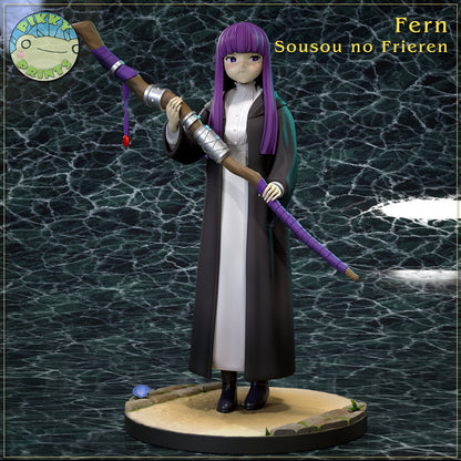 Timid Fern from Frieren : Beyond Journey's End - Collectible 3d printed statues - Perfect for Home Decor - DIY and Painted Versions