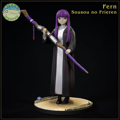 Timid Fern from Frieren : Beyond Journey's End - Collectible 3d printed statues - Perfect for Home Decor - DIY and Painted Versions