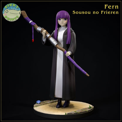 Timid Fern from Frieren : Beyond Journey's End - Collectible 3d printed statues - Perfect for Home Decor - DIY and Painted Versions