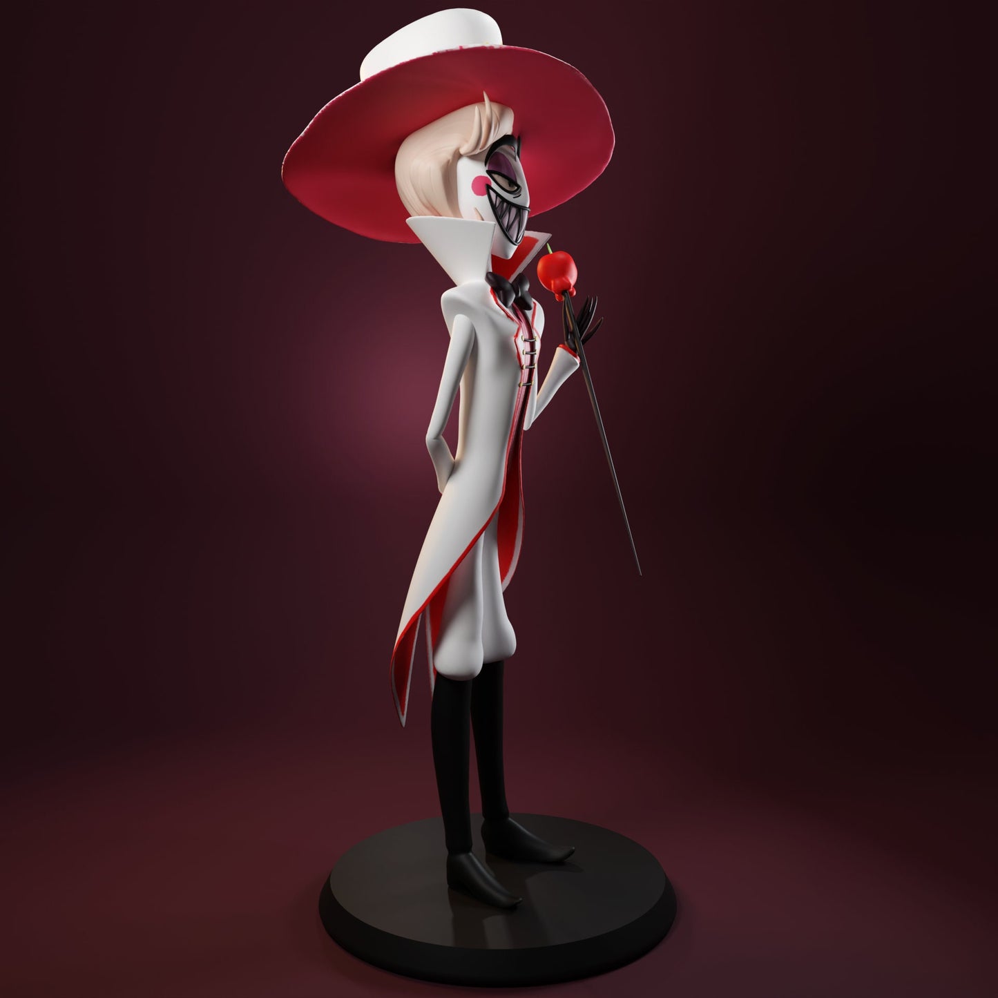 Mischievous Lucifer Morningstar from Hazbin Hotel - Collectible 3d printed statues - Perfect for Home Decor - DIY and Painted Versions