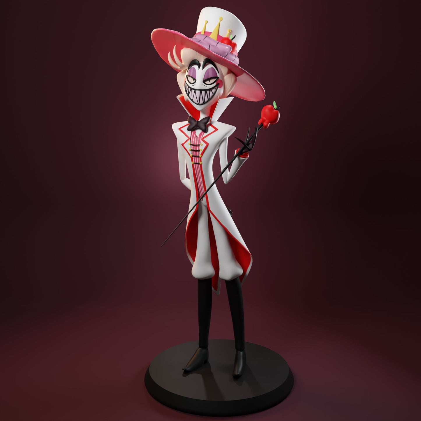 Mischievous Lucifer Morningstar from Hazbin Hotel - Collectible 3d printed statues - Perfect for Home Decor - DIY and Painted Versions