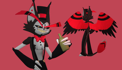 Boozing Husk from Hazbin Hotel - Collectible 3d printed statues - Perfect for Home Decor - DIY and Painted Versions