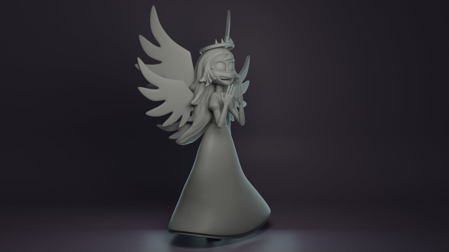 Emily Seraphim from Hazbin Hotel - Collectible 3d printed statues - Perfect for Home Decor - DIY and Painted Versions