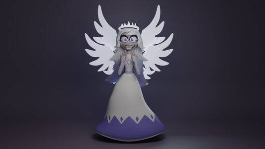 Emily Seraphim from Hazbin Hotel - Collectible 3d printed statues - Perfect for Home Decor - DIY and Painted Versions