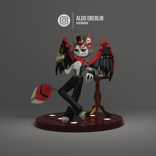 Husk from Hazbin Hotel - Collectible 3d printed statues - Perfect for Home Decor - Custom Gift and Painted Versions Available