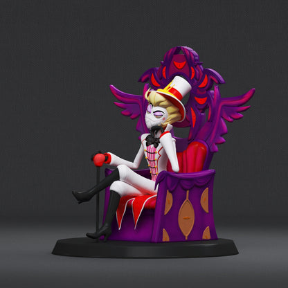 Lucifer Morningstar Throne Diorama from Hazbin Hotel - Collectible 3d printed statues - Perfect for Home Decor - DIY and Painted Versions