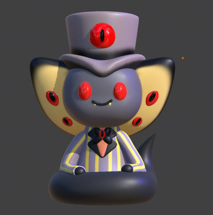 Sir Pentius Chibi Kawai Version from Hazbin Hotel - Collectible 3d printed statues - Perfect for Home Decor - DIY and Painted Versions