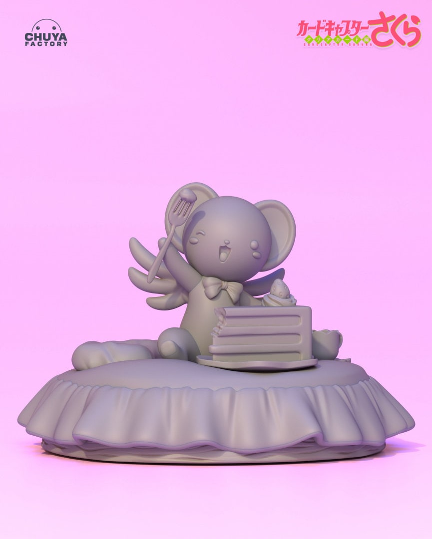 Kero Cake Eater from Sakura Card Captor Collectible 3d printed statues - Perfect for Home Decor - Custom Gift and Painted Versions Available