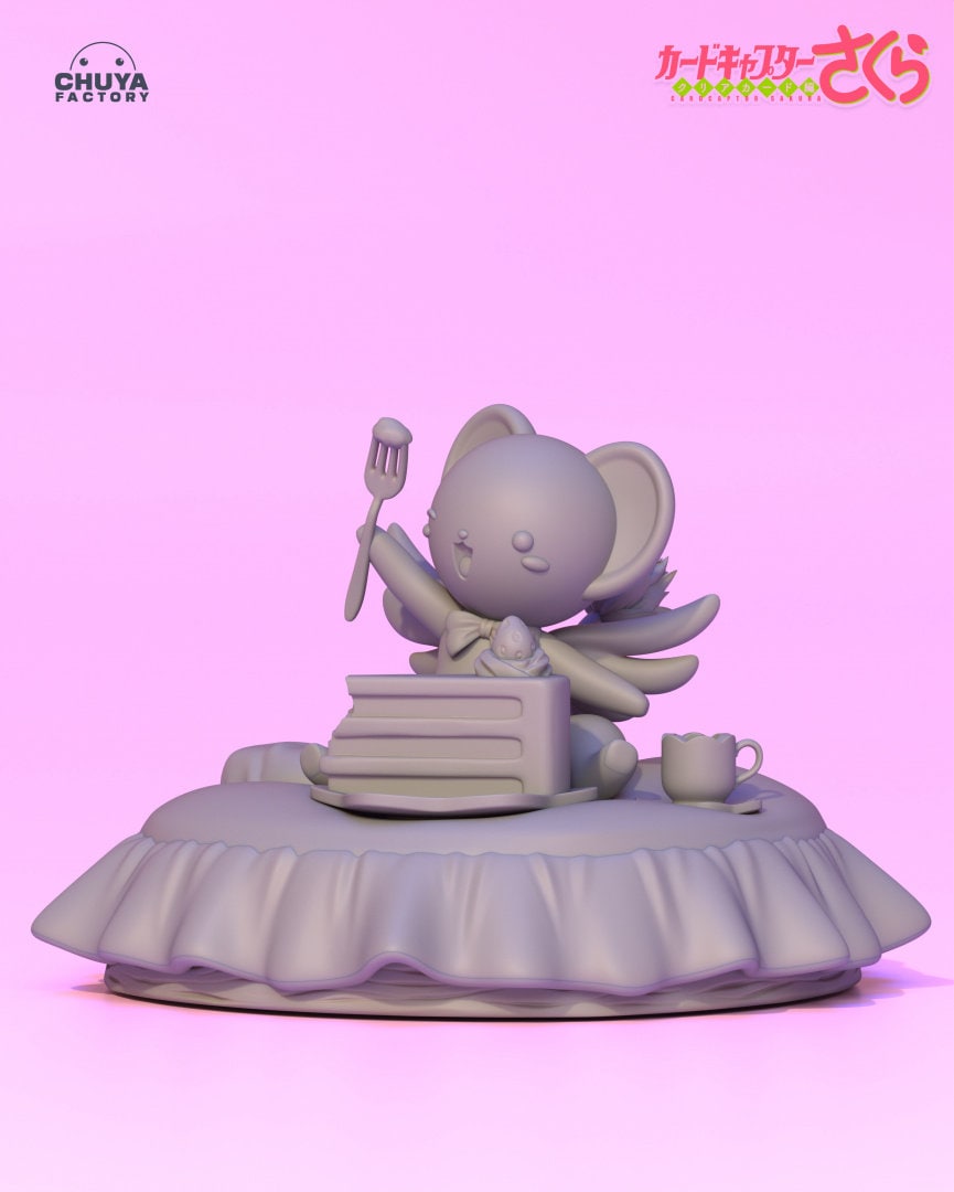 Kero Cake Eater from Sakura Card Captor Collectible 3d printed statues - Perfect for Home Decor - Custom Gift and Painted Versions Available