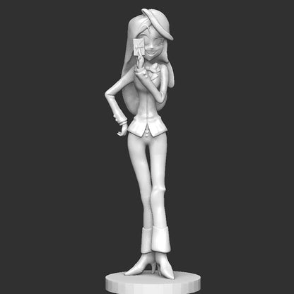 Princess Charllote from Hazbin Hotel - Collectible 3d printed statues - Perfect for Home Decor - Custom Gift and Painted Versions Available