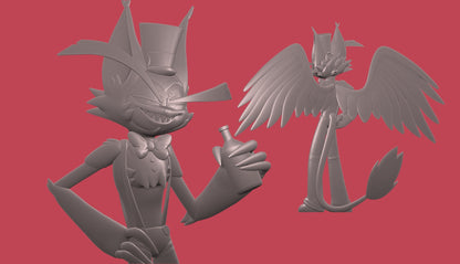 Boozing Husk from Hazbin Hotel - Collectible 3d printed statues - Perfect for Home Decor - DIY and Painted Versions