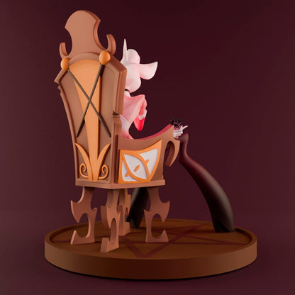 Angel Throne Diorama from Hazbin Hotel - Collectible 3d printed statues Perfect for Home Decor - Custom Gift and Painted Versions Available