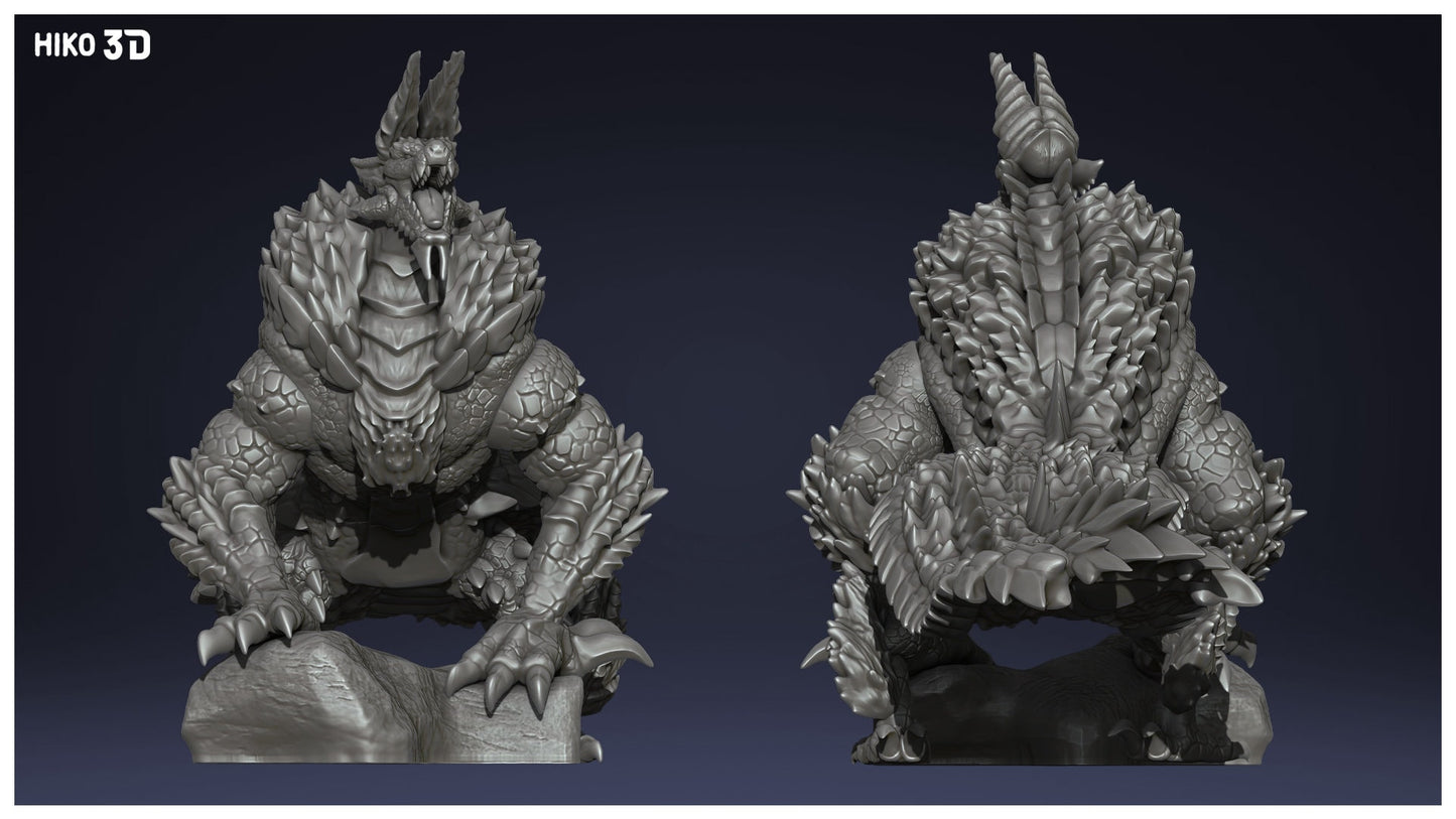 Zinogre Thunder Kitty Hear me ROAAAAR! - Collectible 3d printed statues - Home Decor - Custom Gift and Painted Versions Available!