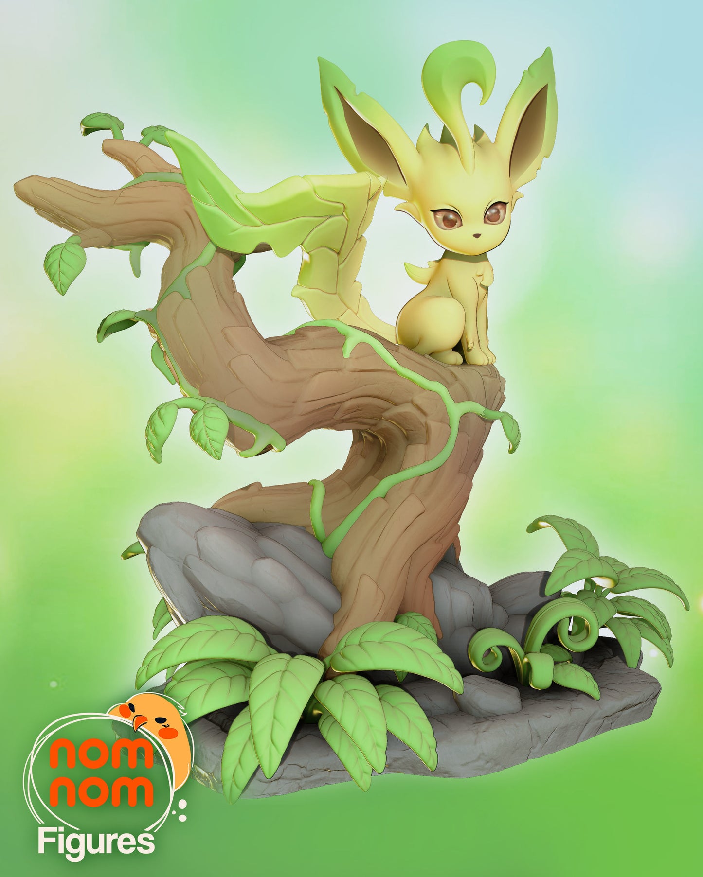 Leafeon Eevee Evolution - Pokemon 3D Print Model