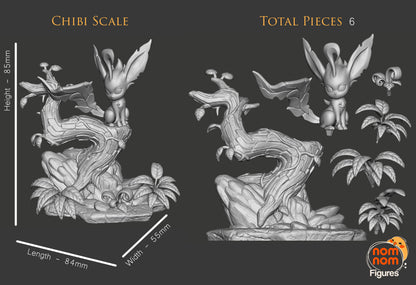 Leafeon Eevee Evolution - Pokemon 3D Print Model