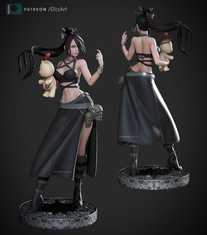 Lulu from Ffx Version 2 3D Print Model