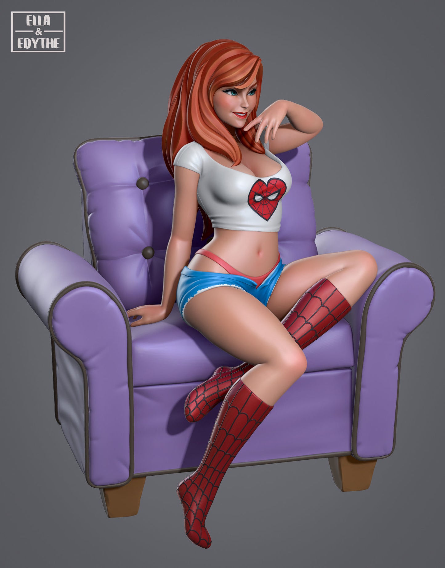 Mary Jane and Gwen Stacy - Spiderman 3D Print Model