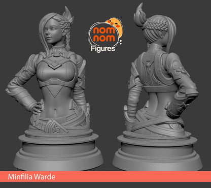 Minfilia Warde Final Fantasy XIV - Bust Version 3D Print Model