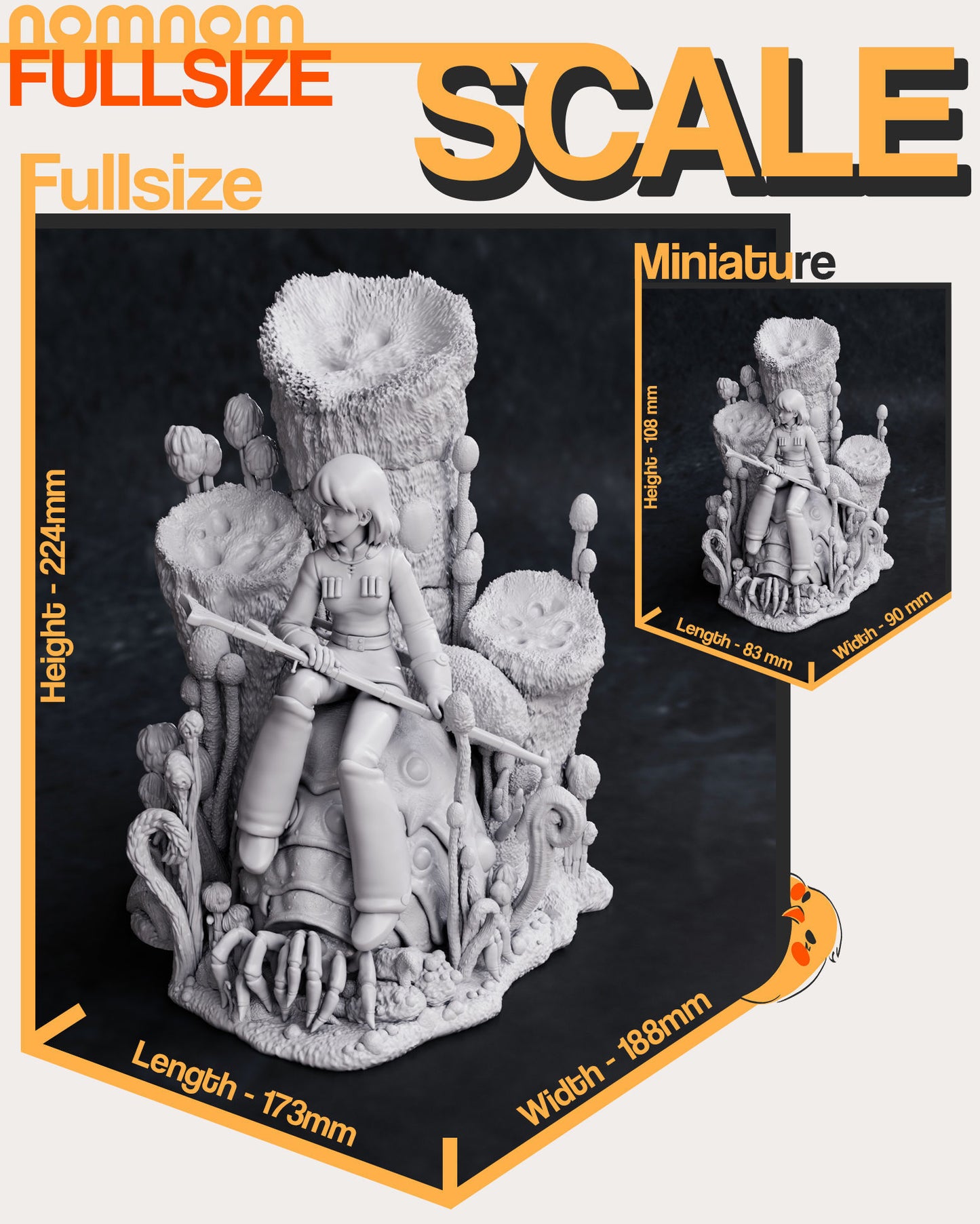 Nuasicaa - Nausica of the Valley of the Wind 3D Print Model