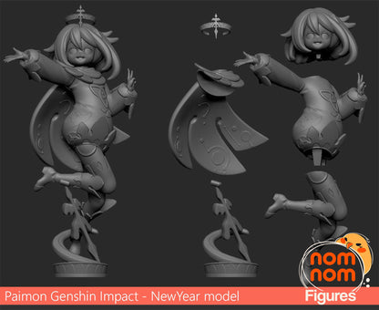 Paimon Genshin Impact 3D Print Model