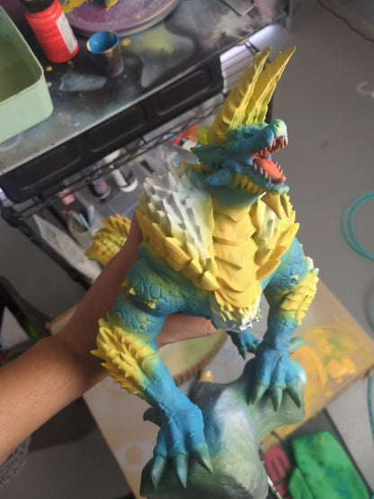 Thunder Kitty Zinogre Monster Hunter Diorama - Collectible 3d printed statue for your office or home - DIY or Painted - Perfect for Home Decor (Copy)