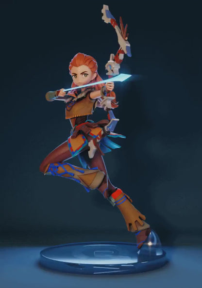 Aloy from Genshin Impact - Collectible 3d printed statues - Perfect for Home Decor - Custom Gift and Painted Versions Available!