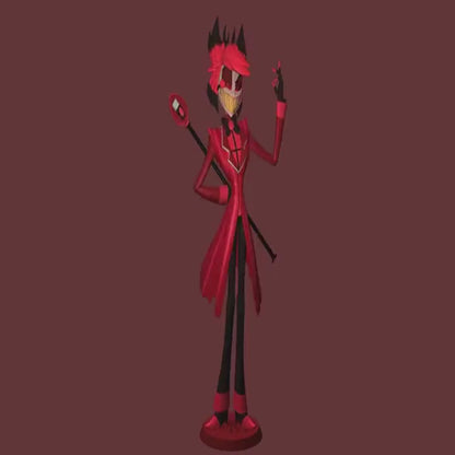 Alastor Figurine from Hazbin Hotel - Collectible 3d printed statues - Perfect for Home Decor - Custom Gift and Painted Versions Available