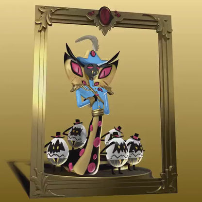 Sir Pentious Diorama from Hazbin Hotel - Collectible 3d printed statues - Perfect for Home Decor - DIY and Painted Versions