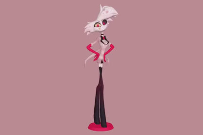 Angel from Hazbin Hotel - Collectible 3d printed statues - Perfect for Home Decor - Custom Gift and Painted Versions Available