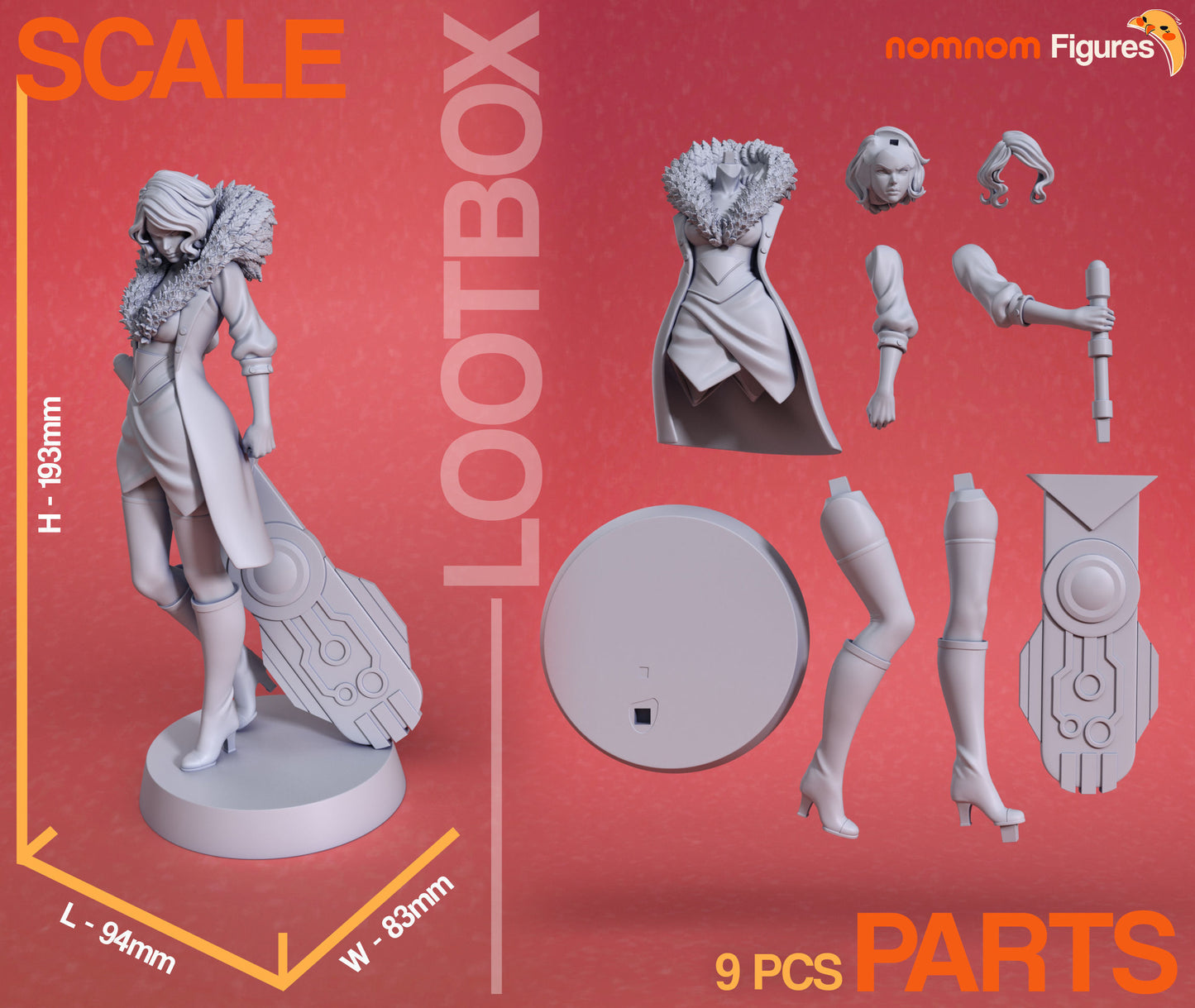 Red - Transistor 3D Print Model