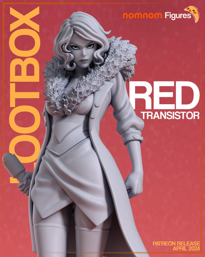 Red - Transistor 3D Print Model