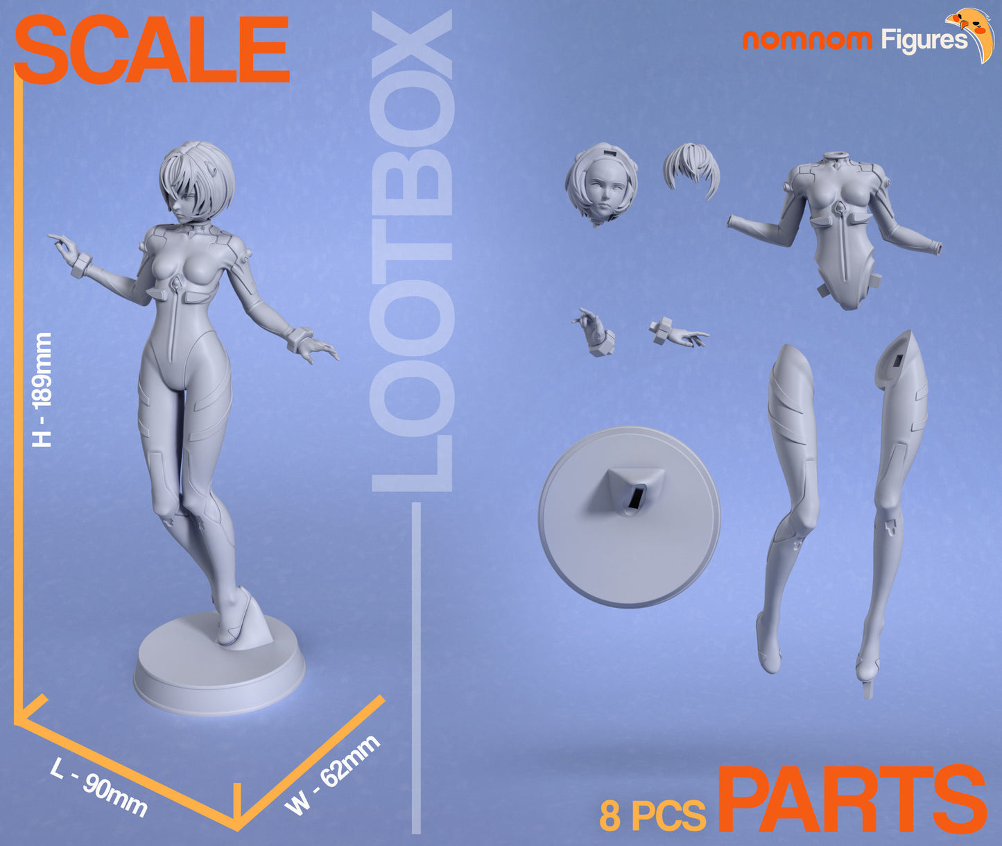 Rei Ayanami - Evangelion 3D Print Model